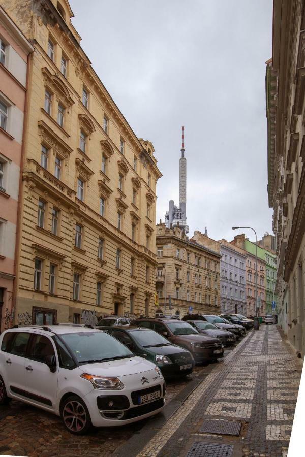 Zizkov Cosy Studio Apartments Prag Exteriör bild